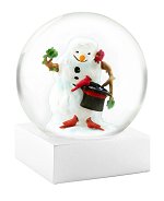 Snowman with Cardinals<br>CoolSnowGlobe